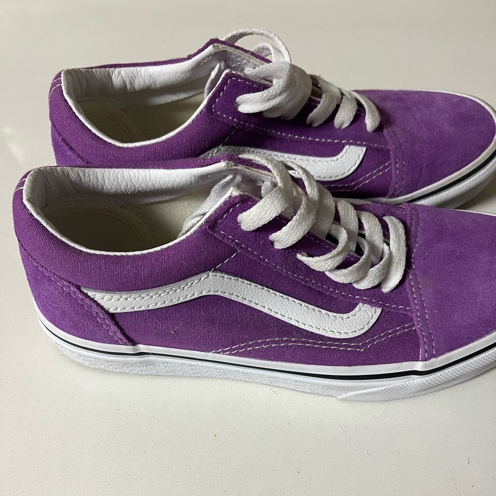 Purple vans sneakers